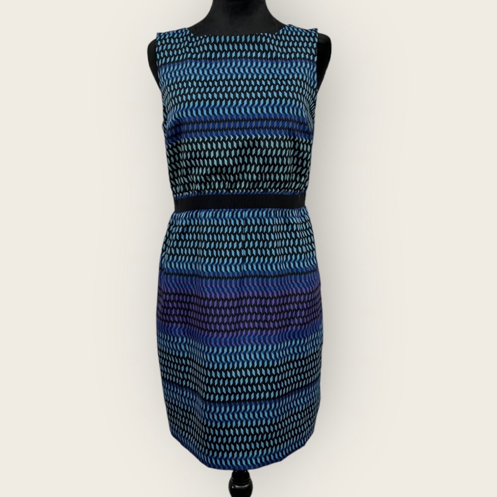 Loft Ann Taylor Small Geometric Tank Dress